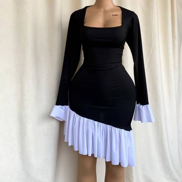 Bodycon flare dress