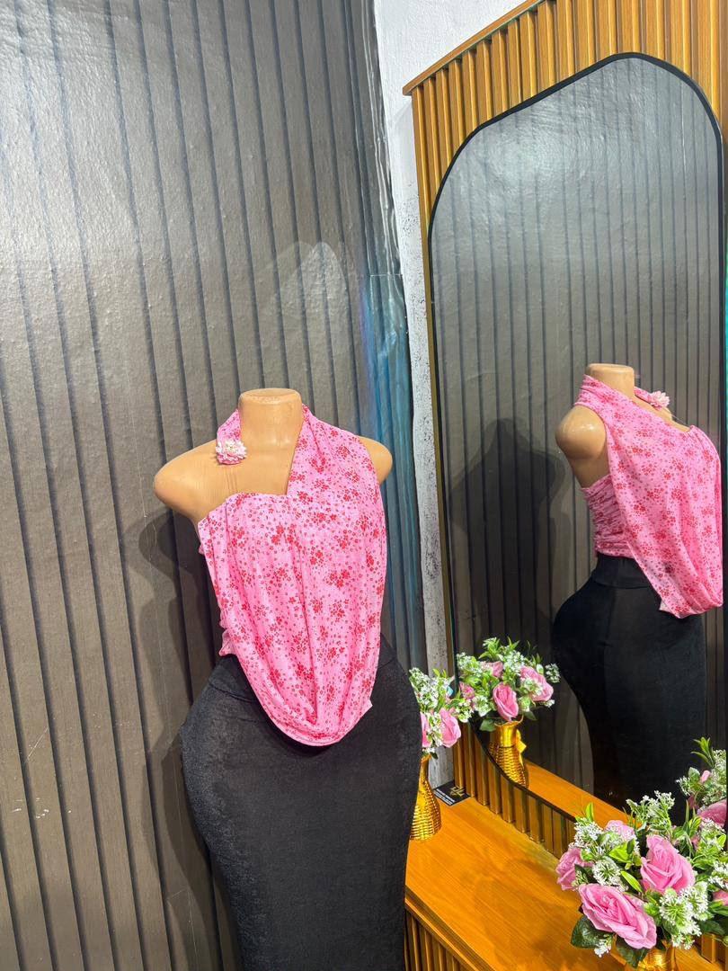 Rose Mesh Top