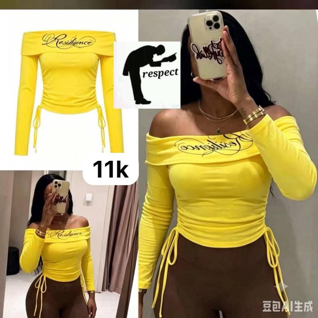 Offshoulder longsleeve basictop