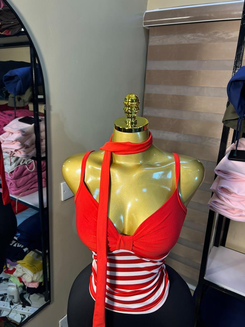 Striped Bow TankTop