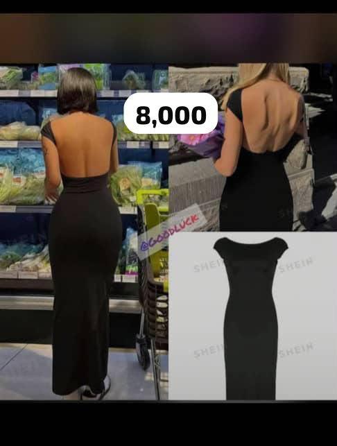 Open-back bodycon maxi dress